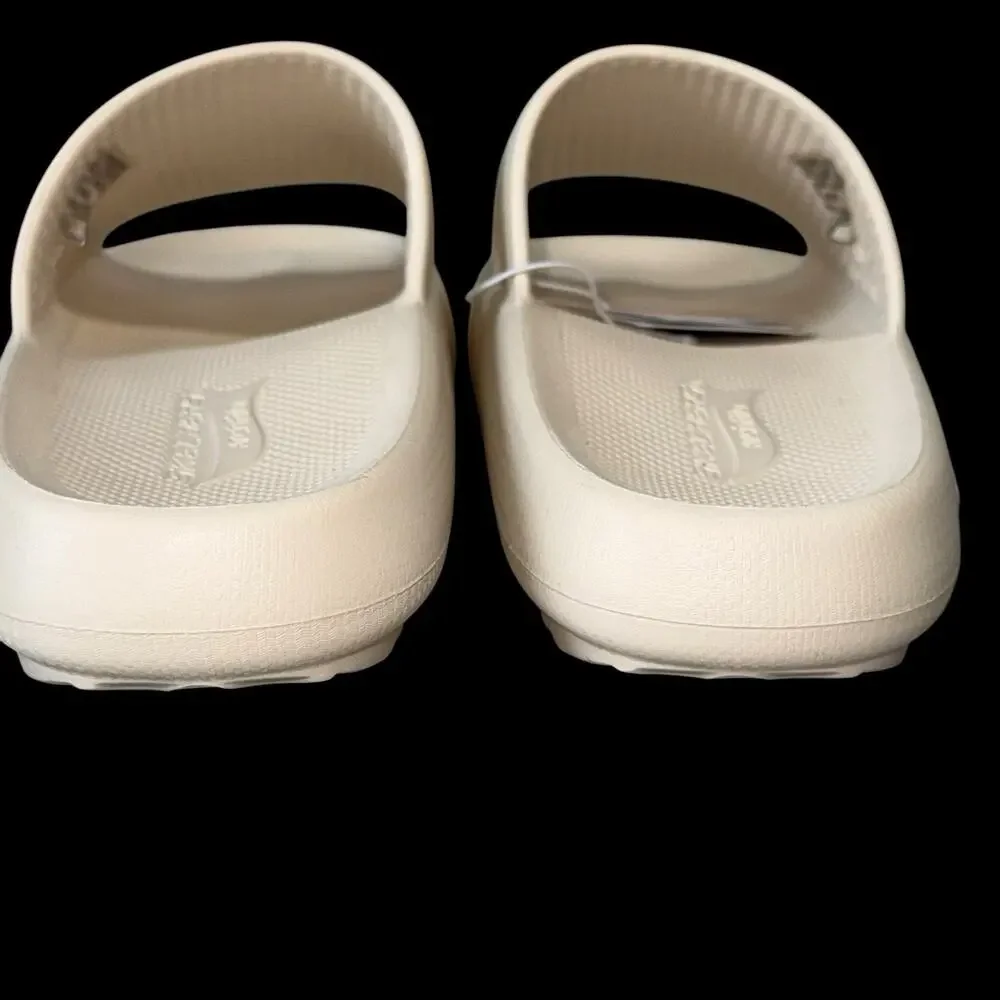 Skechers Arch Fit Beige Horizon Men's Slide Sandals foamies Comfort SZ/ 9